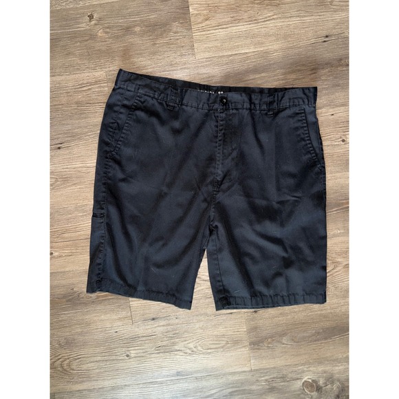 Velero Other - Velero Mens Black Flat Front Chino Shorts Size 38 Cotton Blend Casual Twill